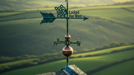 A cinematic ultrawide (16:9) environmental shot of a traditional stone cottage in the Irish countrysの素材