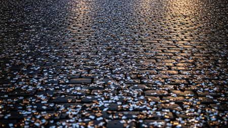 An ultrawide (16:9) cinematic photograph capturing the aftermath of a grand celebration on a deserteの素材