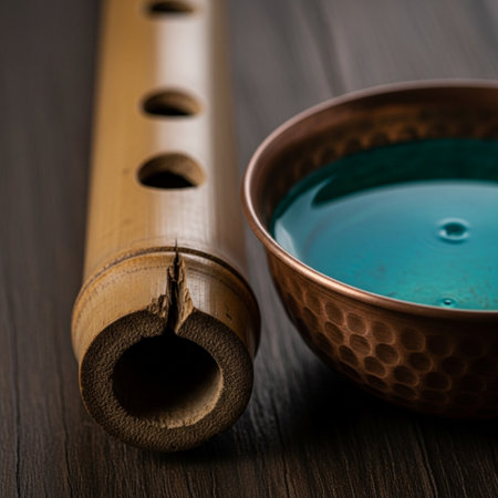 A tightly composed, square-format cinematic close-up focusing intensely on the texture of an antiqueの素材