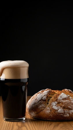 A vertical, tall 9:16 editorial image featuring a still life setup for St. Patrick's Day. The composの素材