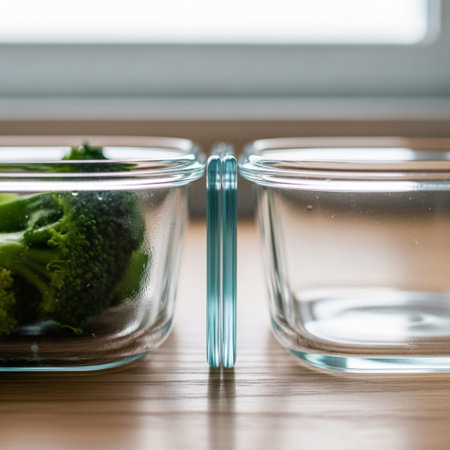 A tightly framed, centered, square close-up showcasing the textural difference and geometric structuの素材