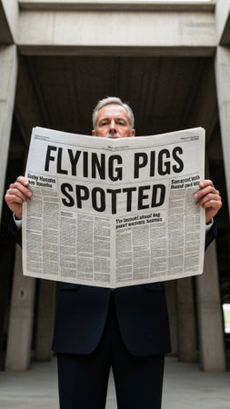 An editorial visual emphasizing extreme vertical composition. A centered, full-body portrait of a maの素材