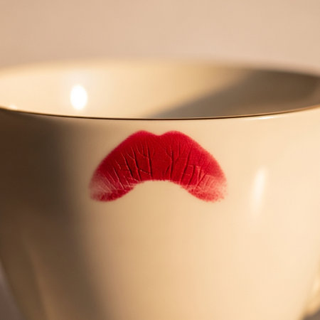 A high-fidelity, editorial still life capturing an intimate detail: an extreme close-up of a vibrantの素材