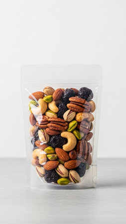 A high-key, editorial photograph in a dramatic vertical format (9:16). A tall, premium, translucentの素材