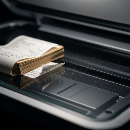 An extreme close-up, square composition, capturing the texture of financial transition. The tight frの素材