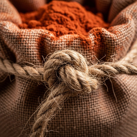 An extreme close-up, square format (1:1) shot centered on the critical detail of a single raw pigmenの素材