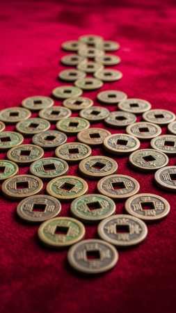 A tall vertical (9:16) still life photograph capturing a dense, geometrically precise arrangement ofの素材