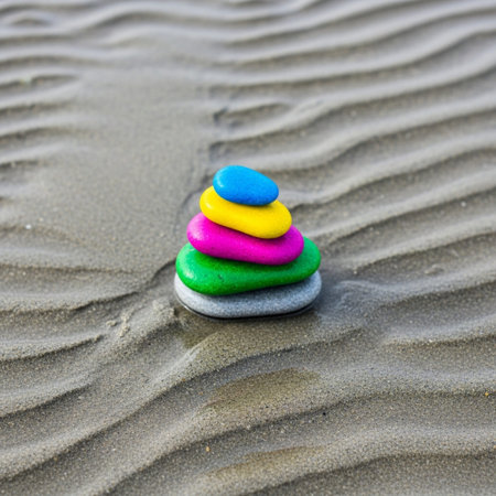 An extreme high-definition, 90-degree top-down (orthophoto) drone view showing a precariously balancの素材