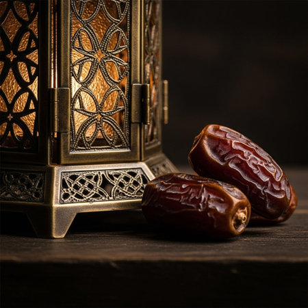 A high-definition, editorial close-up of the highly textured, oxidized brass base of a vintage Ramadの素材