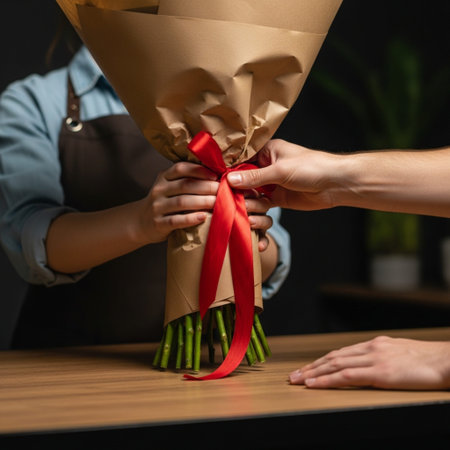 A Hero Detail shot captured in a square format (1:1) focusing exclusively on the hurried exchange ofの素材