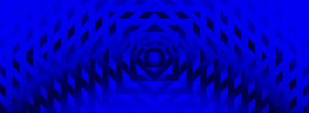 Abstract background of hexagons in blue colors. 3d rendering, 3d illustration.の写真素材