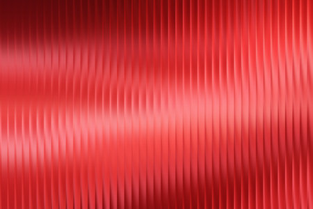 Red abstract background with wavy lines. 3d rendering, 3d illustration.の写真素材