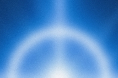 Abstract blue background with a circular pattern in it. Blue and white.