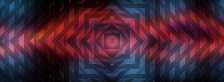 Abstract geometric background. Dark blue and red colors. Vector illustration.の写真素材