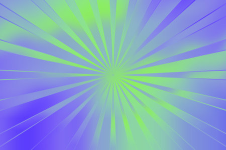 abstract background with rays of light in purple and green colors.の写真素材