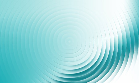 Abstract background with circles in turquoise colors. Vector illustration.の写真素材