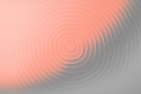 Abstract background with concentric circles in pastel colors. Vector illustrationの写真素材