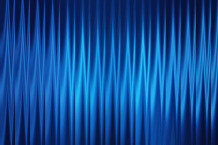 Blue theater curtain background with some smooth lines in it. Vector illustrationの写真素材