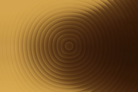 Abstract background with circles and lines in brown tones.の写真素材