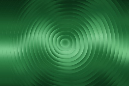Abstract background with green spiral pattern. 3d rendering. Computer digital drawing.の写真素材