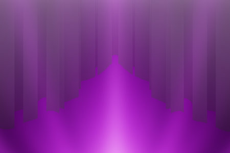 Purple curtain background with space for your text. Vector illustration.の写真素材