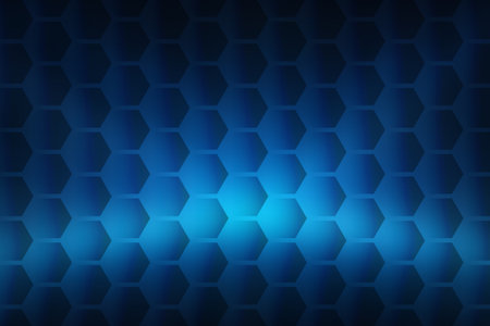 Abstract blue hexagon background. Technology concept. Vector illustration for your designの写真素材