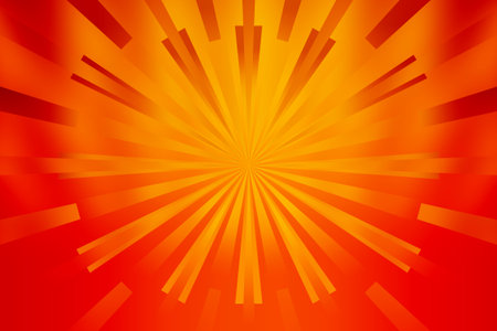 Abstract orange rays background. Vector illustration for your design. EPS10の写真素材