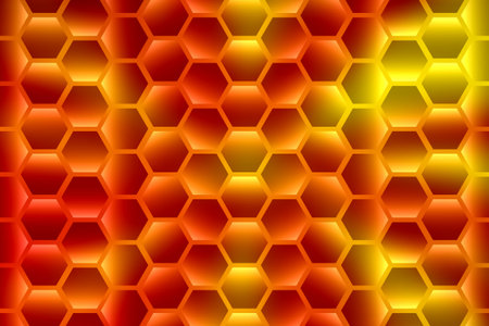 Honeycomb background. Honeycomb seamless pattern. Vector illustration.の写真素材