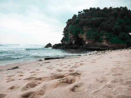 beautiful beaches in indonesiaの写真素材