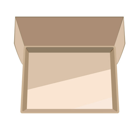 Cardboard box for packaging delivery of products or goodsのイラスト素材