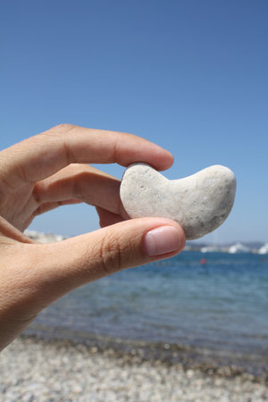 heart stoneの写真素材