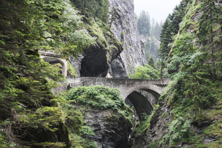 viamala switzerland bridgeの写真素材