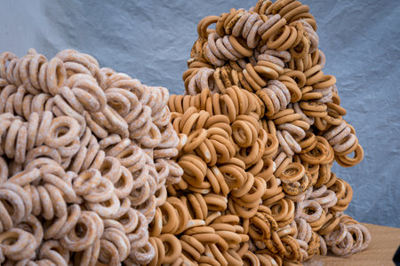 VILNIUS, LITHUANIA - 2020 MARCH 07. Streets food in the city of Vilnius.の写真素材