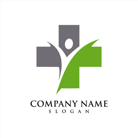 Cross Health care Logo Template Illustration Designのイラスト素材