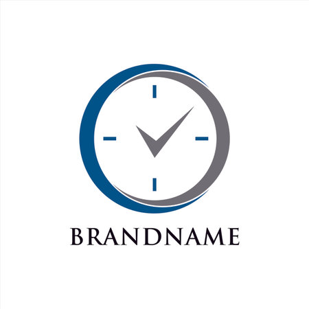 clock stopwatch watch barometer pressure gauge time measurement logo designのイラスト素材