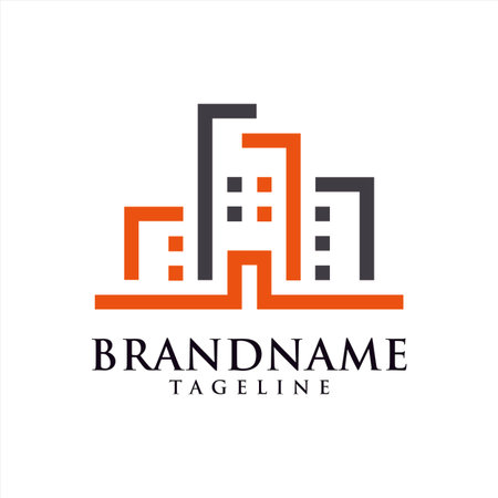 real estate home icon templateのイラスト素材