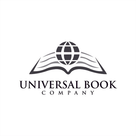 Education globe logo shilhouette book iconのイラスト素材