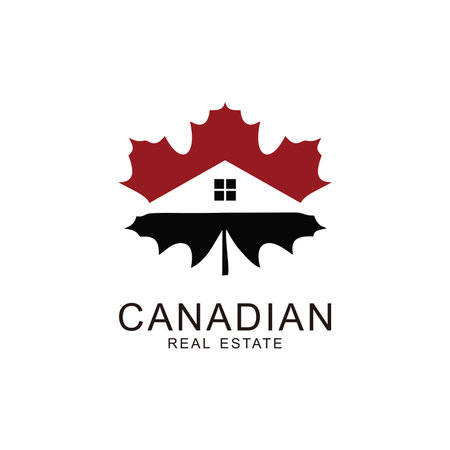 illustration home of Canadian maple leaf symbolのイラスト素材