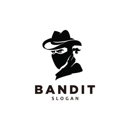 The bandit with Bandana Scarf Mask illustrationのイラスト素材