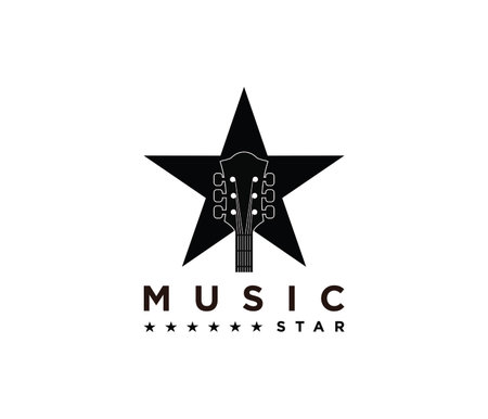 music star illustration designのイラスト素材