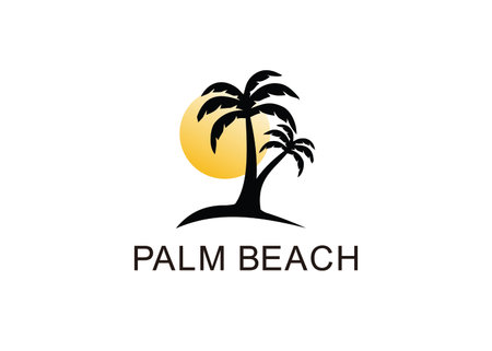 palm beach inspiration logo designのイラスト素材
