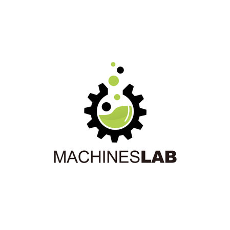 Laboratory Machine icon templateのイラスト素材