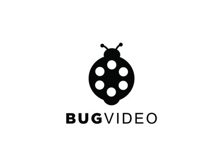 bug camera creative logo template designのイラスト素材