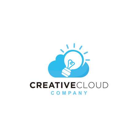 Creative cloud logo. Creative ideas concept.の写真素材