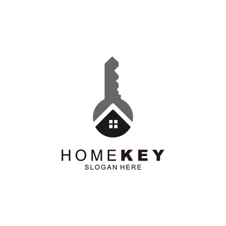 home key logo symbol design inspirationのイラスト素材