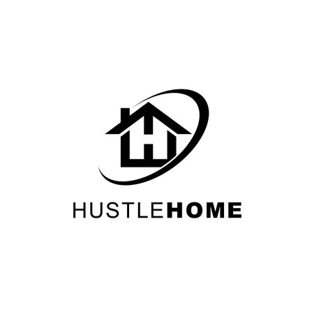 symbol logo illustration design hustle homeのイラスト素材
