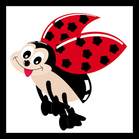 Cute ladybugのイラスト素材