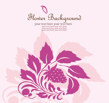 Vector flower backgroundのイラスト素材