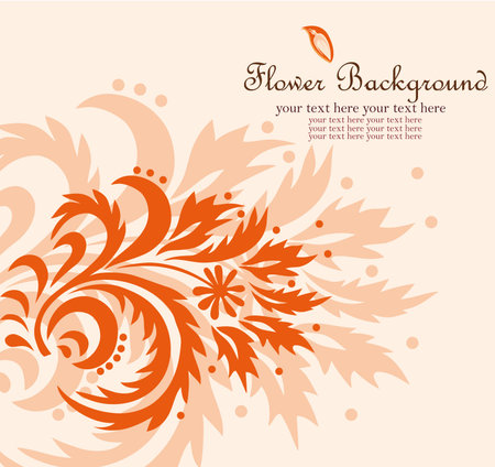Vector flower backgroundのイラスト素材