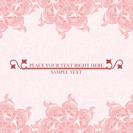 Elegance vintage invitation card place for text or messageのイラスト素材